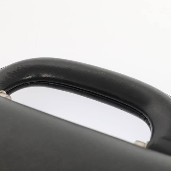 BURBERRY Business Bag Leather Black Silver Auth ep5521 - Picture 8 of 16